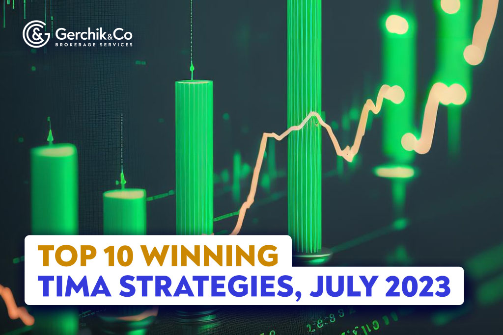 Top 10 Winning TIMA Strategies, July 2023