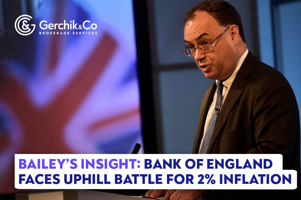 Bailey’s Insight: Bank of England Faces Uphill Battle for 2% Inflation